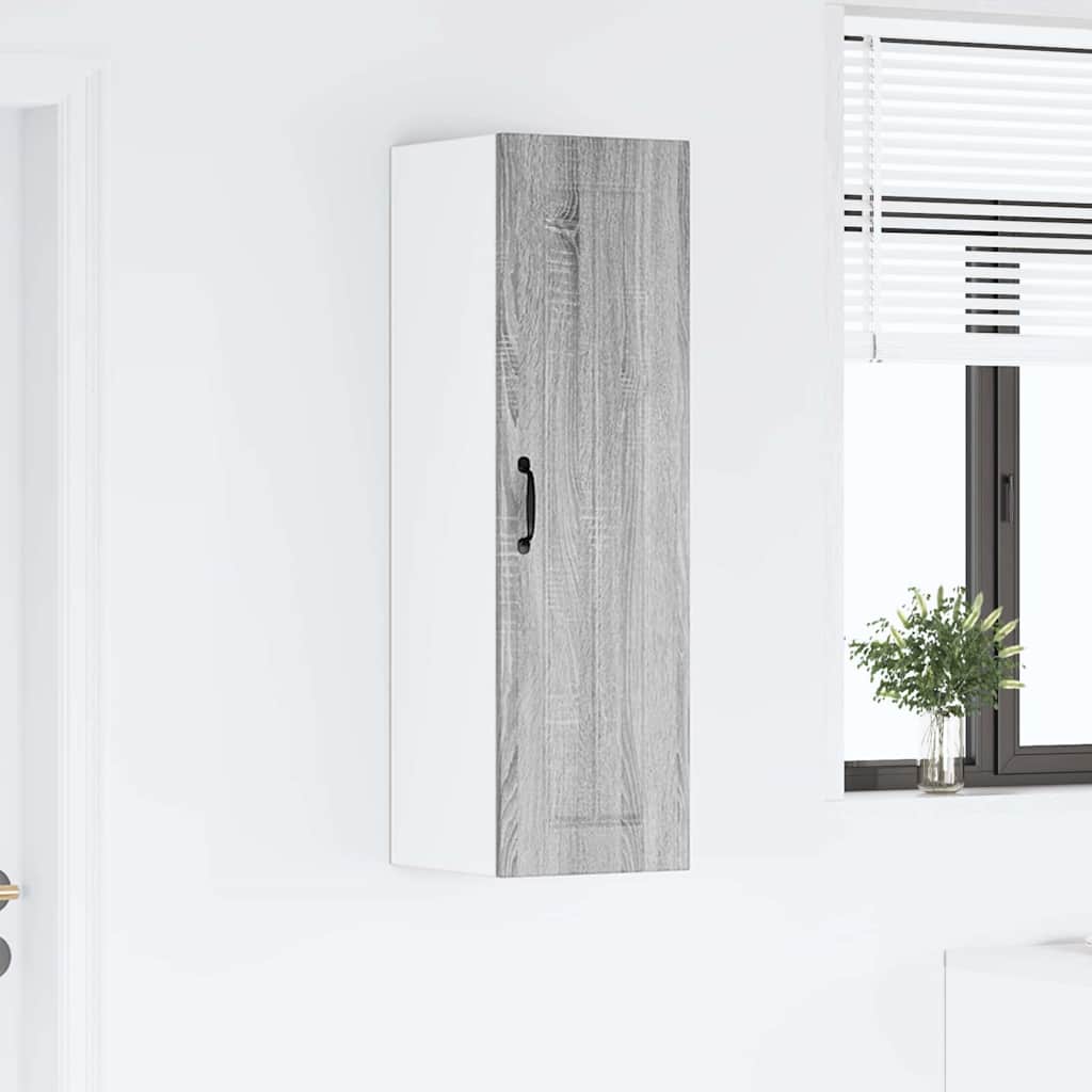 vidaXL Κρεμαστό ντουλάπι κουζίνας Γκρίζο Σονομα 30 x 31 x 100 εκ.