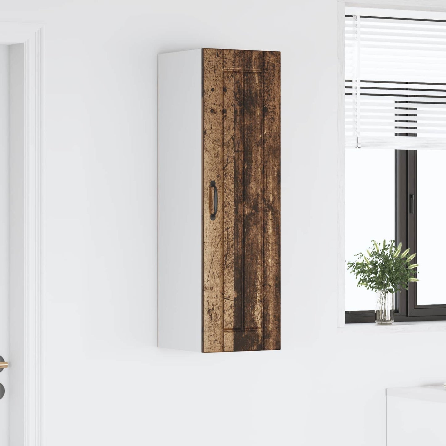 vidaXL Ντουλάπα Τοίχου LUCCA Παλαιωμένο ξύλο 30 x 31 x 100 εκ.