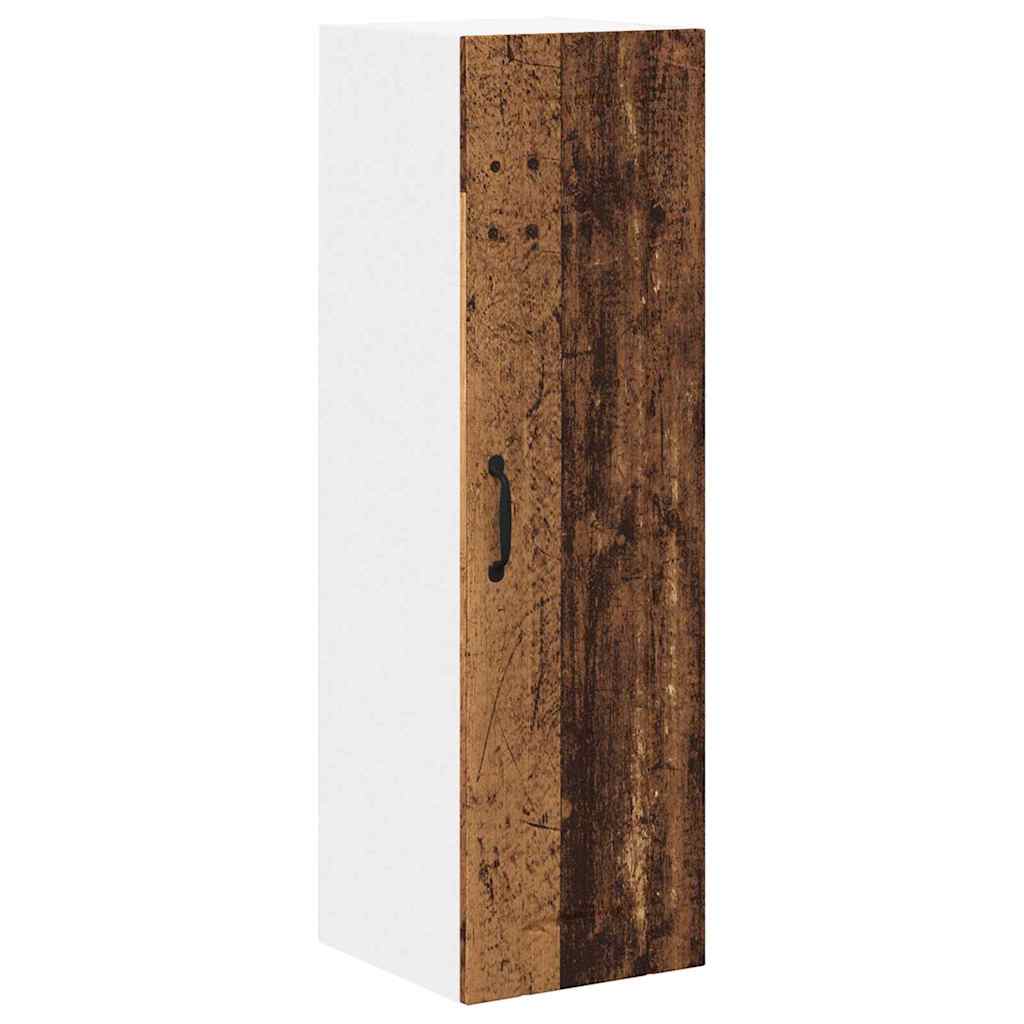 vidaXL Κρεμαστό ντουλάπι κουζίνας με ράφι Παλιό Ξύλο 30 x 31 x 100 εκ.