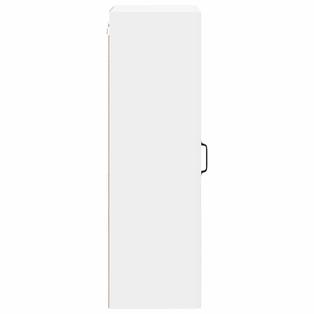 vidaXL Κρεμαστό ντουλάπι κουζίνας με ράφι Λευκό 40 x 31 x 100 εκ.