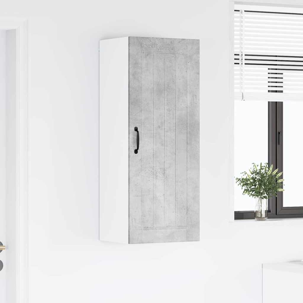 vidaXL Κρεμαστό ντουλάπι κουζίνας Σκυρόδεμα Γκρι 40 x 31 x 100 εκ.