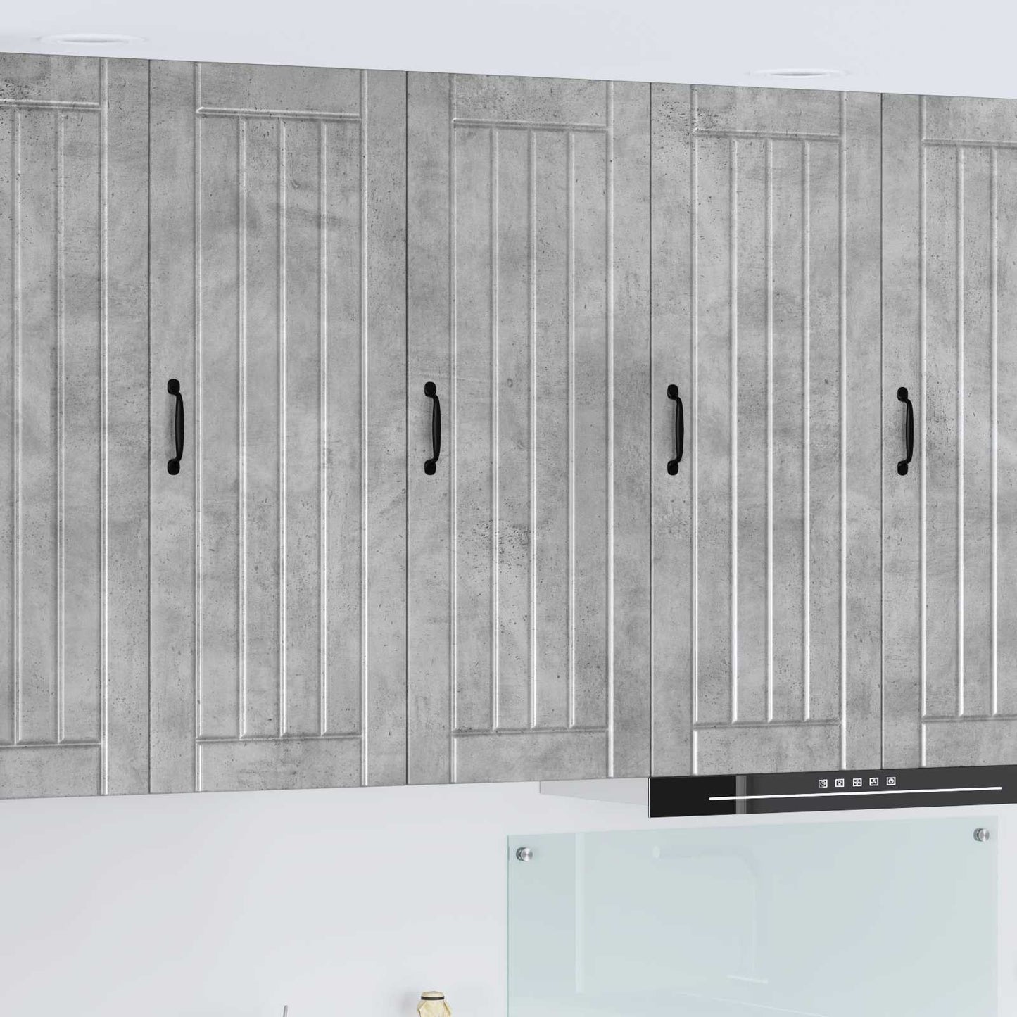vidaXL Ντουλάπα Τοίχου LUCCA Γκρι Σκυροδέματος 40 x 31 x 100 εκ.