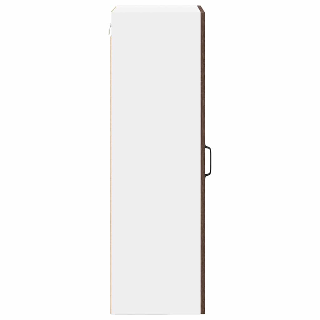 vidaXL Κρεμαστό ντουλάπι κουζίνας με ράφι Καφέ δρυς 40 x 31 x 100 εκ.