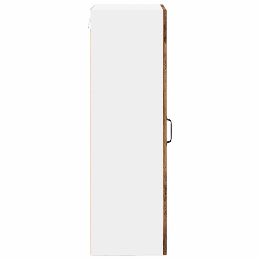 vidaXL Κρεμαστό ντουλάπι κουζίνας με ράφι Παλιό Ξύλο 40 x 31 x 100 εκ.