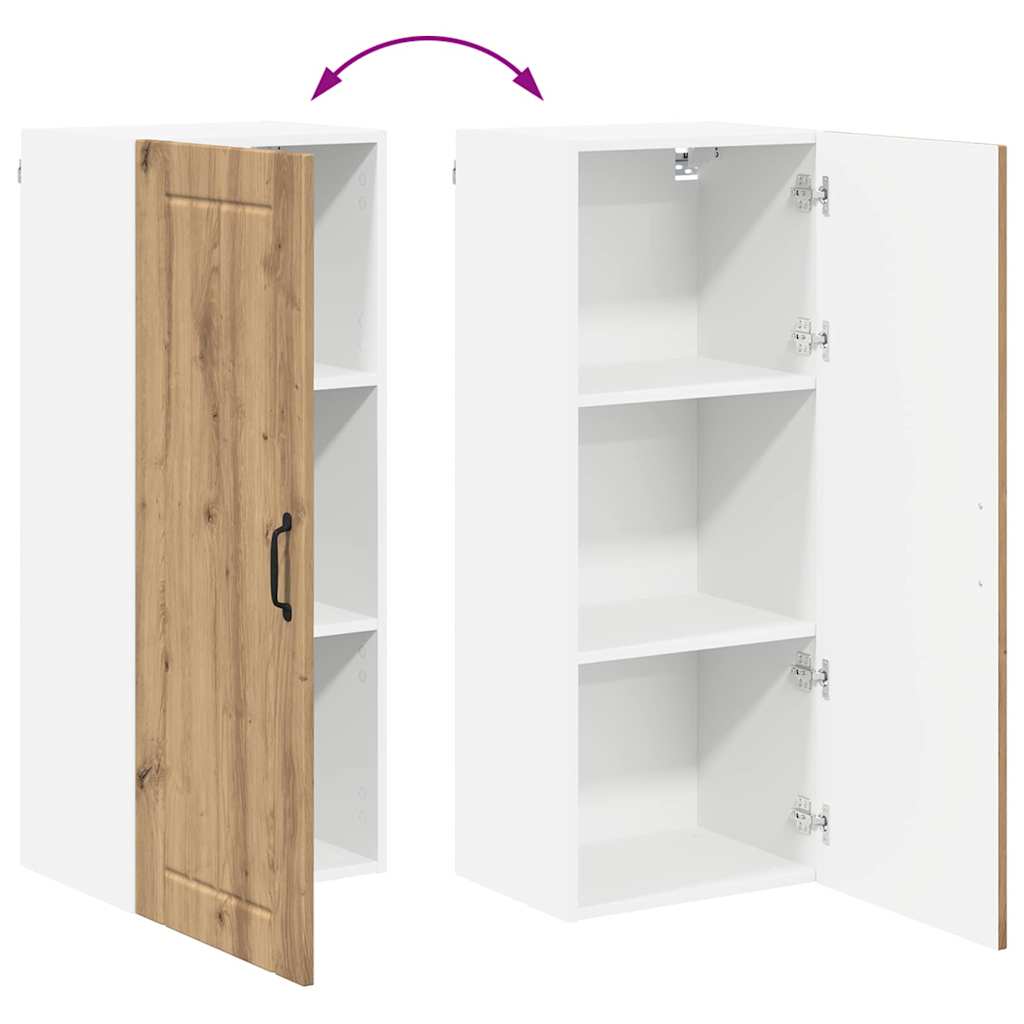 vidaXL Κρεμαστό ντουλάπι κουζίνας Artisan Oak 40 x 31 x 100 εκ.