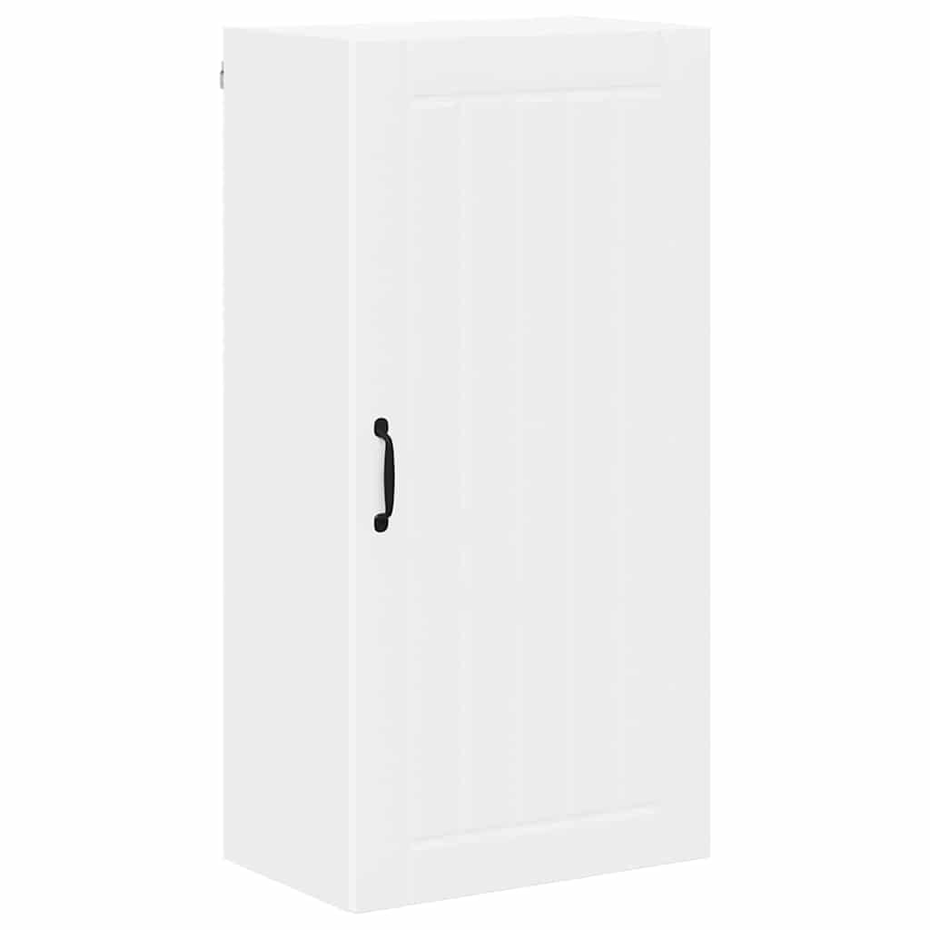 vidaXL Κρεμαστό ντουλάπι κουζίνας με ράφι Λευκό 50 x 31 x 100 εκ.
