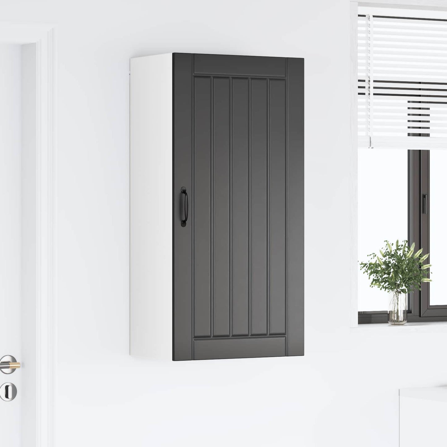vidaXL Ντουλάπα Κουζίνας Μαύρο 50 x 31 x 100 εκ. Επεξεργασμένο ξύλο