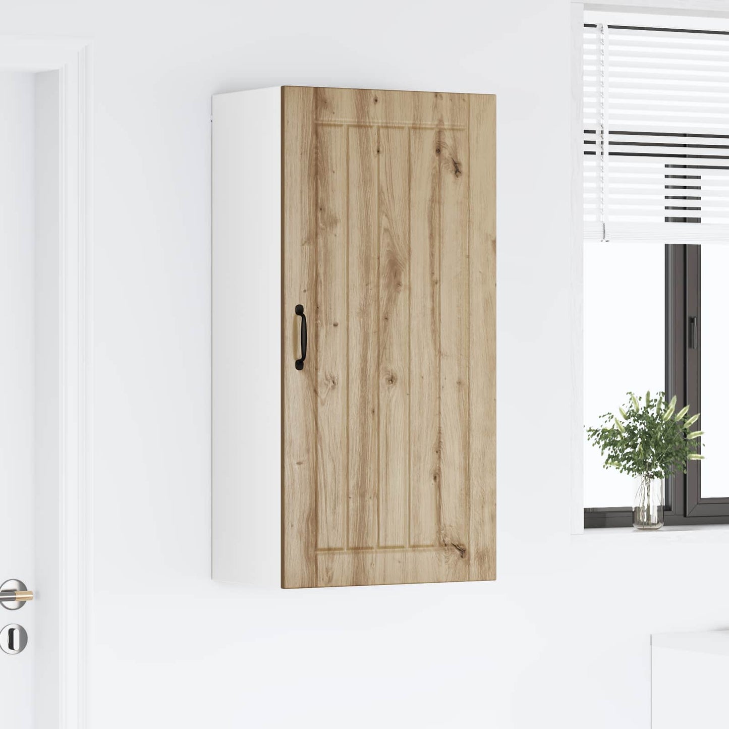 vidaXL Κρεμαστό ντουλάπι κουζίνας Artisan Oak 50 x 31 x 100 εκ.