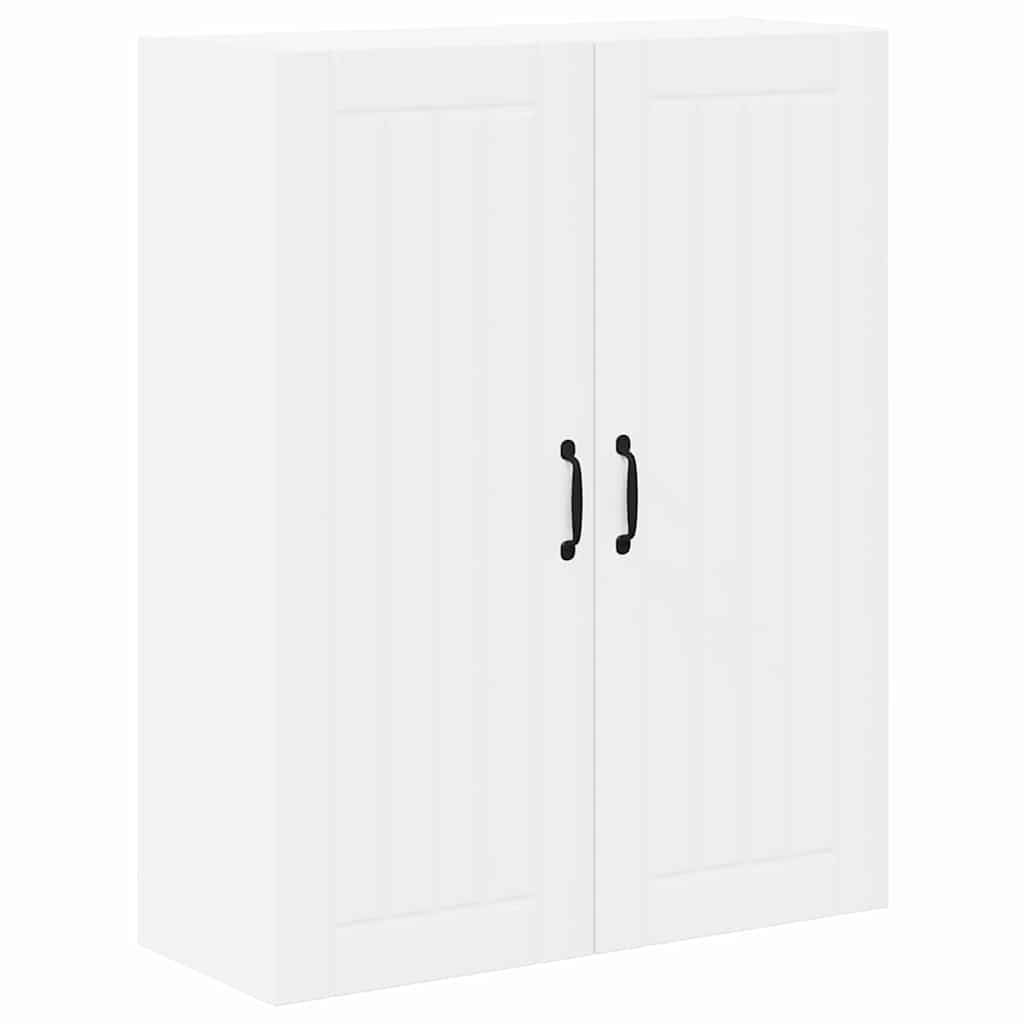 vidaXL Κρεμαστό ντουλάπι κουζίνας με ράφι Λευκό 80 x 31 x 100 εκ.