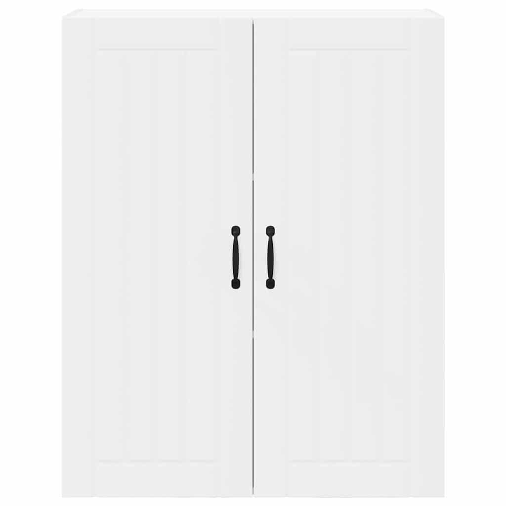 vidaXL Κρεμαστό ντουλάπι κουζίνας με ράφι Λευκό 80 x 31 x 100 εκ.