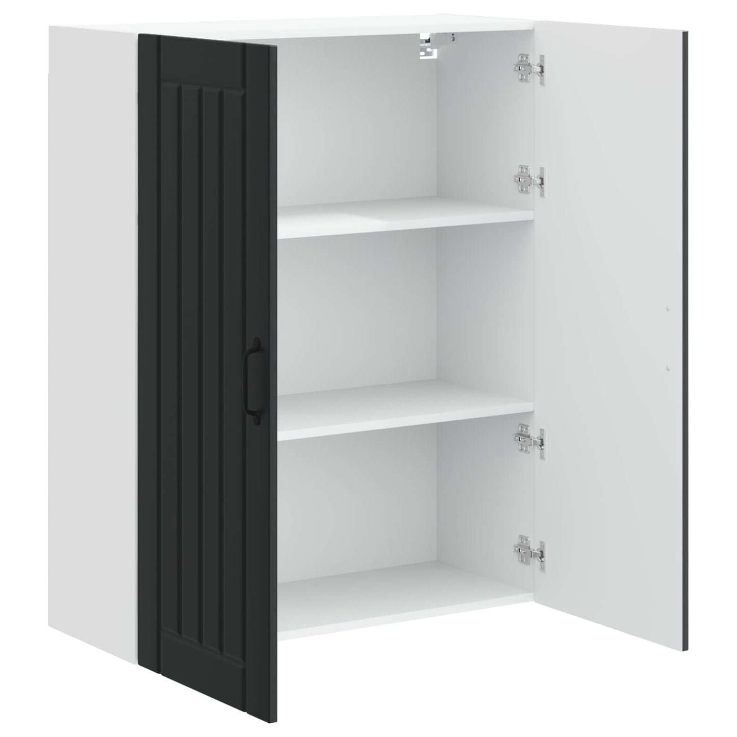 vidaXL Ντουλάπα Κουζίνας Μαύρο 80 x 31 x 100 εκ. Επεξεργασμένο ξύλο