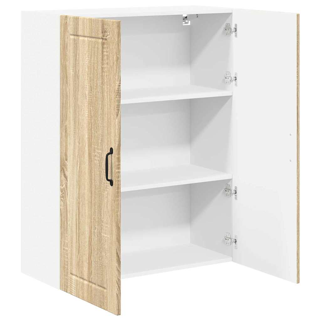 vidaXL Κρεμαστό ντουλάπι κουζίνας Δρύς Sonoma 80 x 31 x 100 εκ.