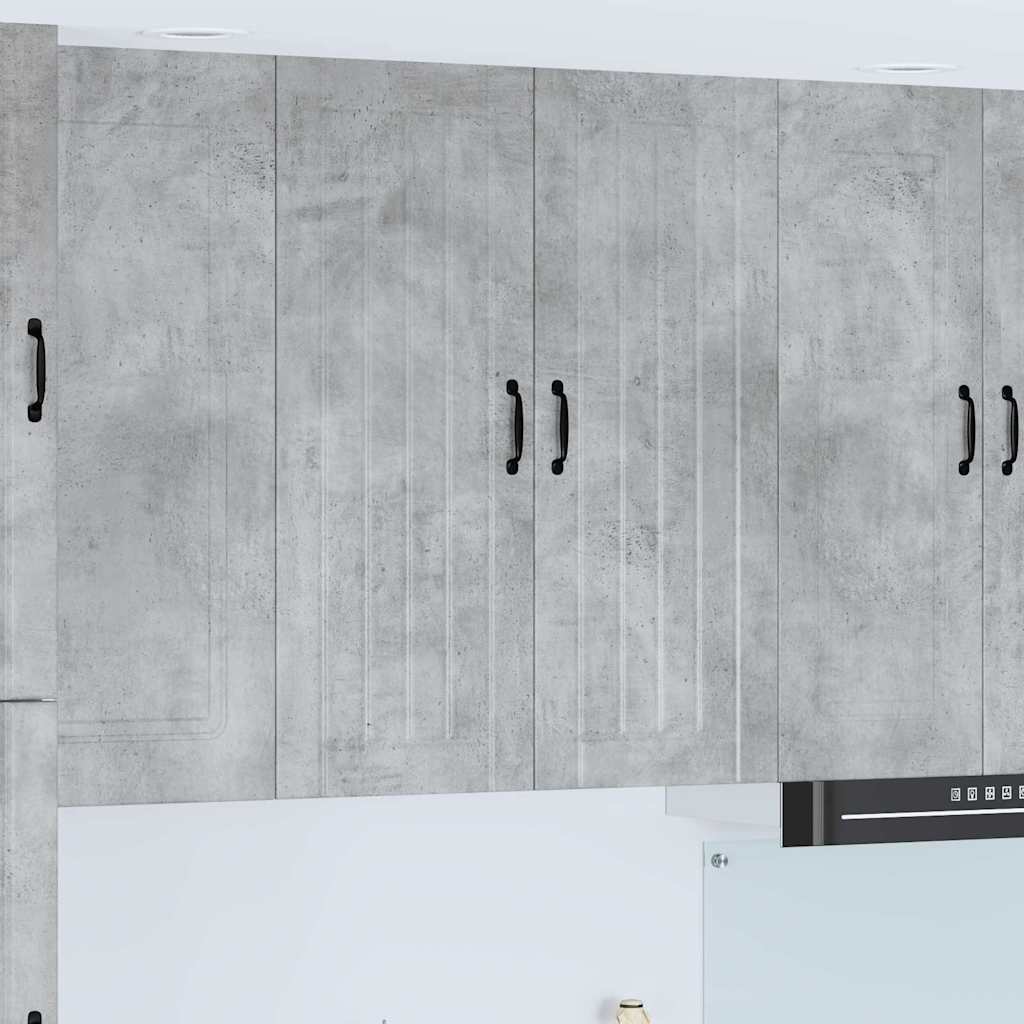 vidaXL Κρεμαστό ντουλάπι κουζίνας Σκυρόδεμα Γκρι 80 x 31 x 100 εκ.