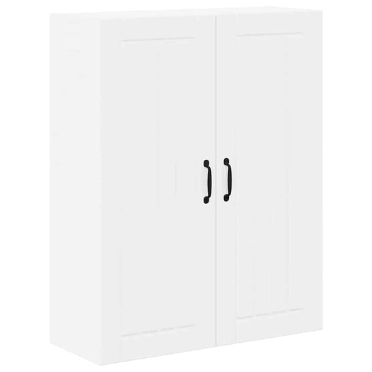 vidaXL Κρεμαστό ντουλάπι κουζίνας με ράφι Υψηλής γυαλάδας λευκό