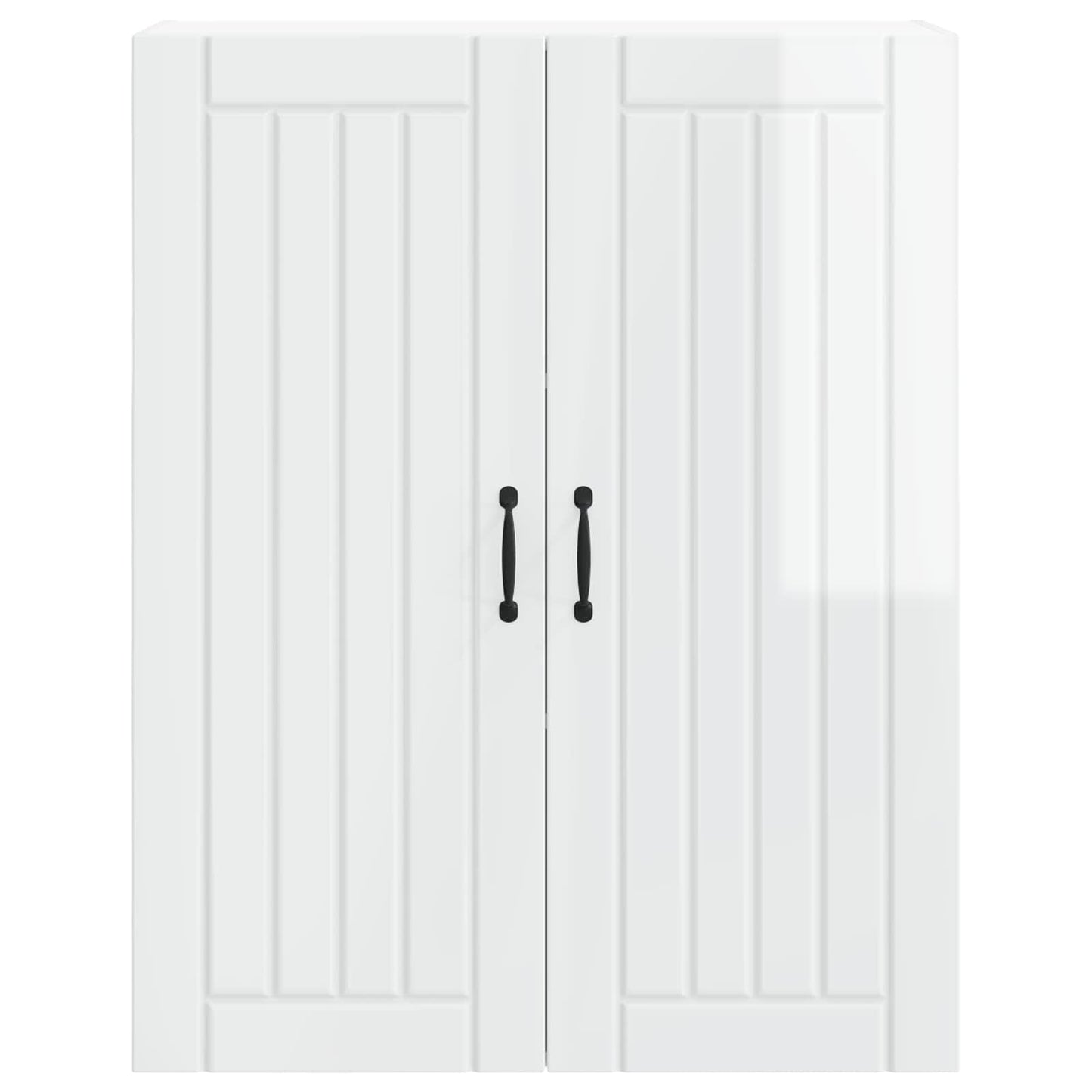 vidaXL Ντουλάπα Κουζίνας Υψηλής γυαλάδας λευκό 80 x 31 x 100 εκ.