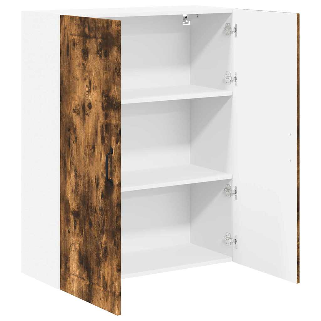 vidaXL Κρεμαστό ντουλάπι κουζίνας Καπνιστό Δρύς 80 x 31 x 100 εκ.