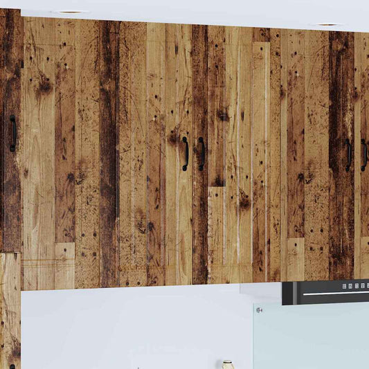 vidaXL Κρεμαστό ντουλάπι κουζίνας με ράφι Παλιό Ξύλο 80 x 31 x 100 εκ.