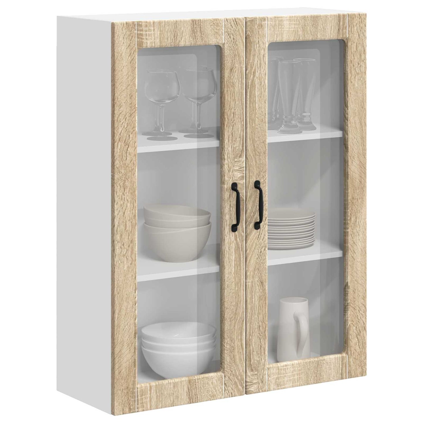 vidaXL Κρεμαστό ντουλάπι κουζίνας Δρύς Sonoma 80 x 31 x 100 εκ.