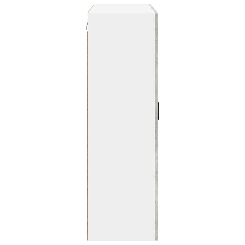 vidaXL Κρεμαστό ντουλάπι κουζίνας Γκρι σκυροδέματος 80 x 31 x 100 εκ.