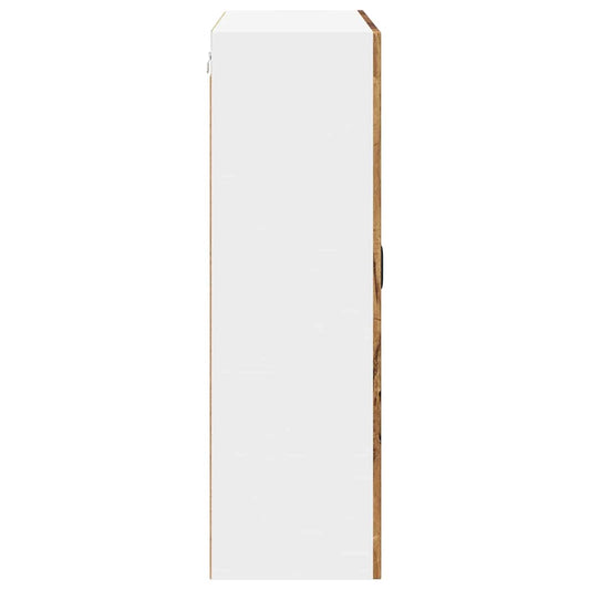 vidaXL Κρεμαστό ντουλάπι κουζίνας Παλιό ξύλο 80 x 31 x 100 εκ.