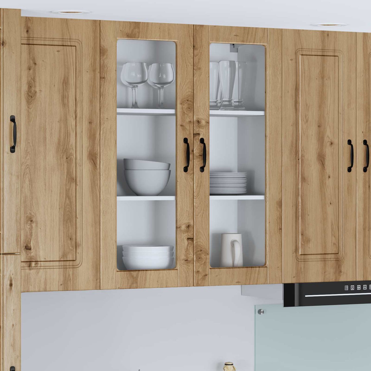 vidaXL Κρεμαστό ντουλάπι κουζίνας Artisan Oak 80 x 31 x 100 εκ.