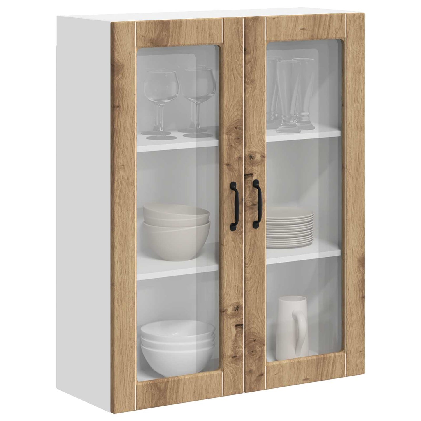 vidaXL Κρεμαστό ντουλάπι κουζίνας Artisan Oak 80 x 31 x 100 εκ.