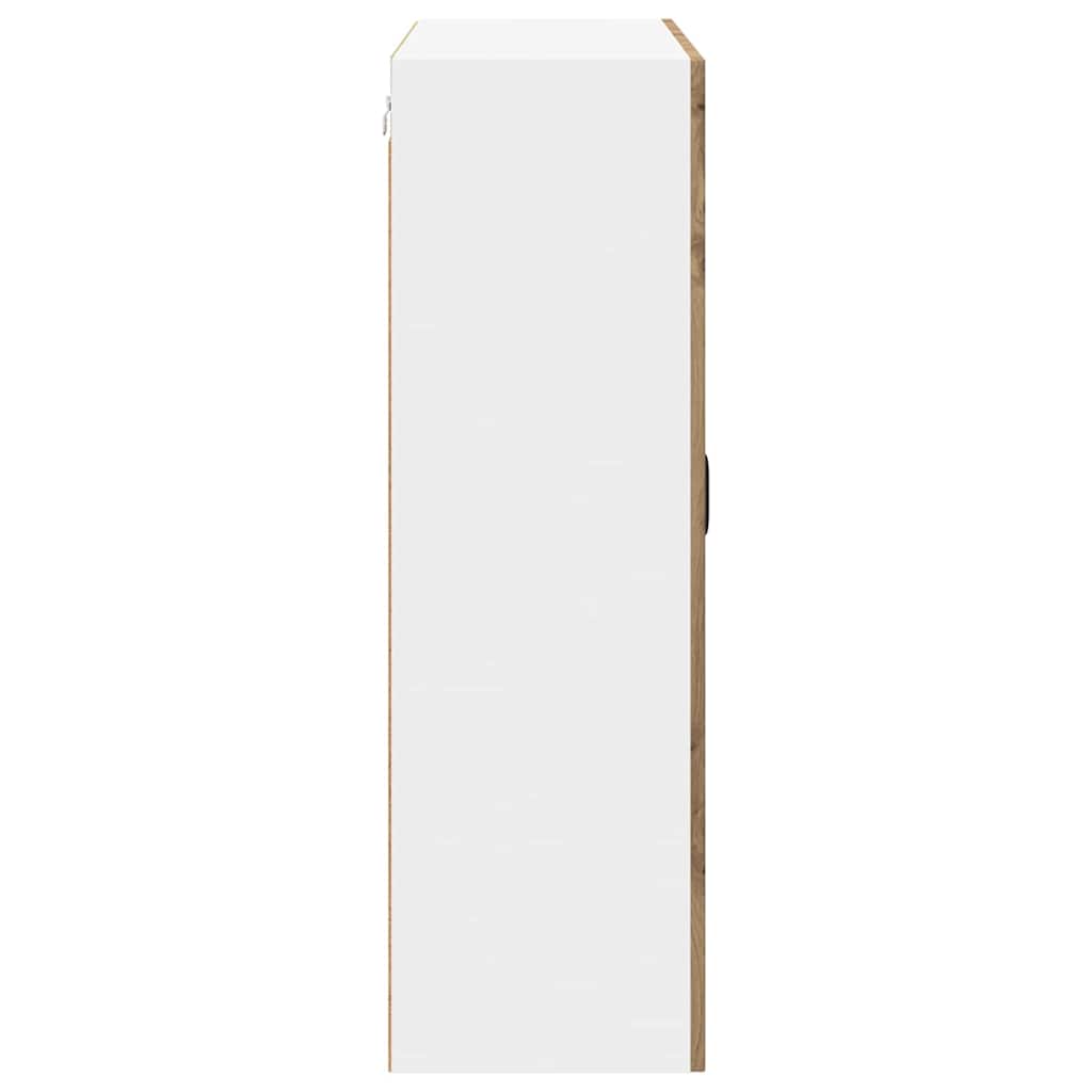 vidaXL Κρεμαστό ντουλάπι κουζίνας artisan δρυς 80 x 31 x 100 εκ.