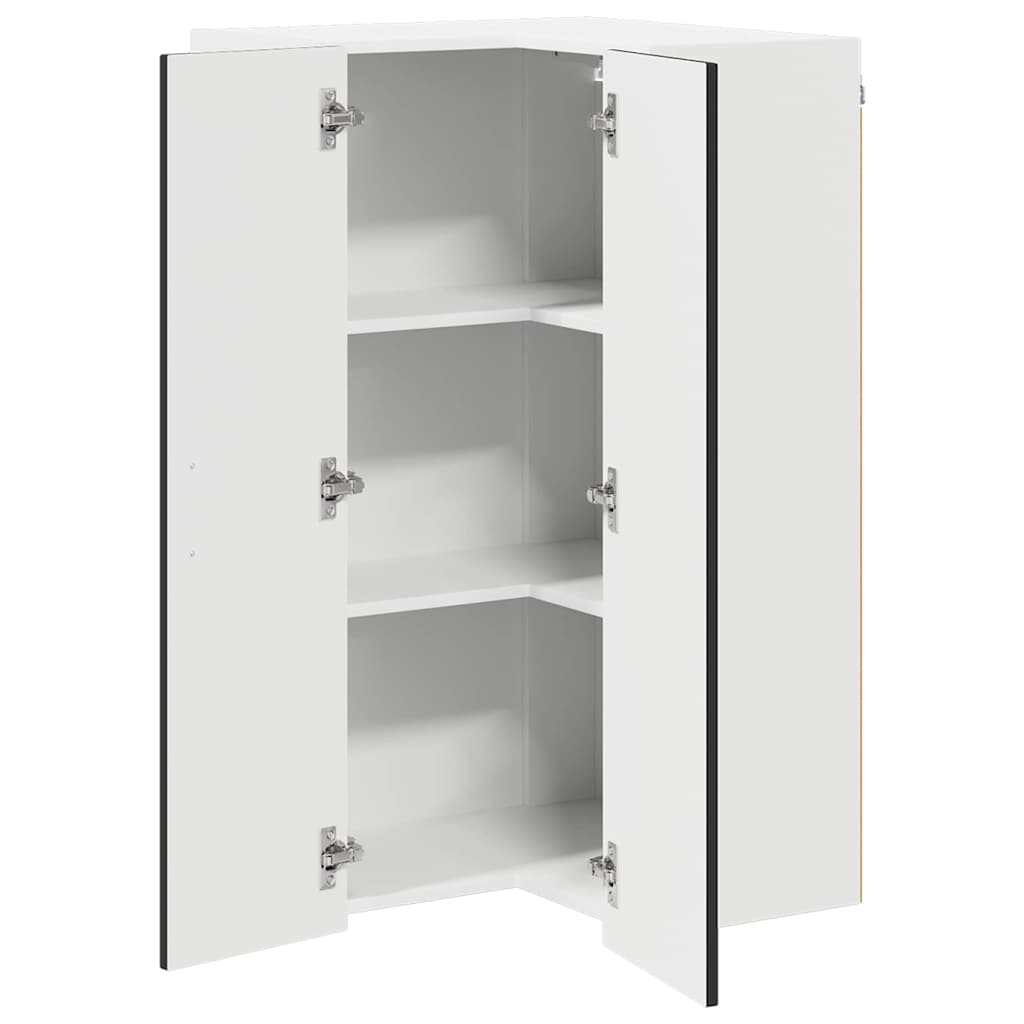 vidaXL Ντουλάπα Κουζίνας Μαύρο 57 x 57 x 100 εκ. Επεξεργασμένο ξύλο