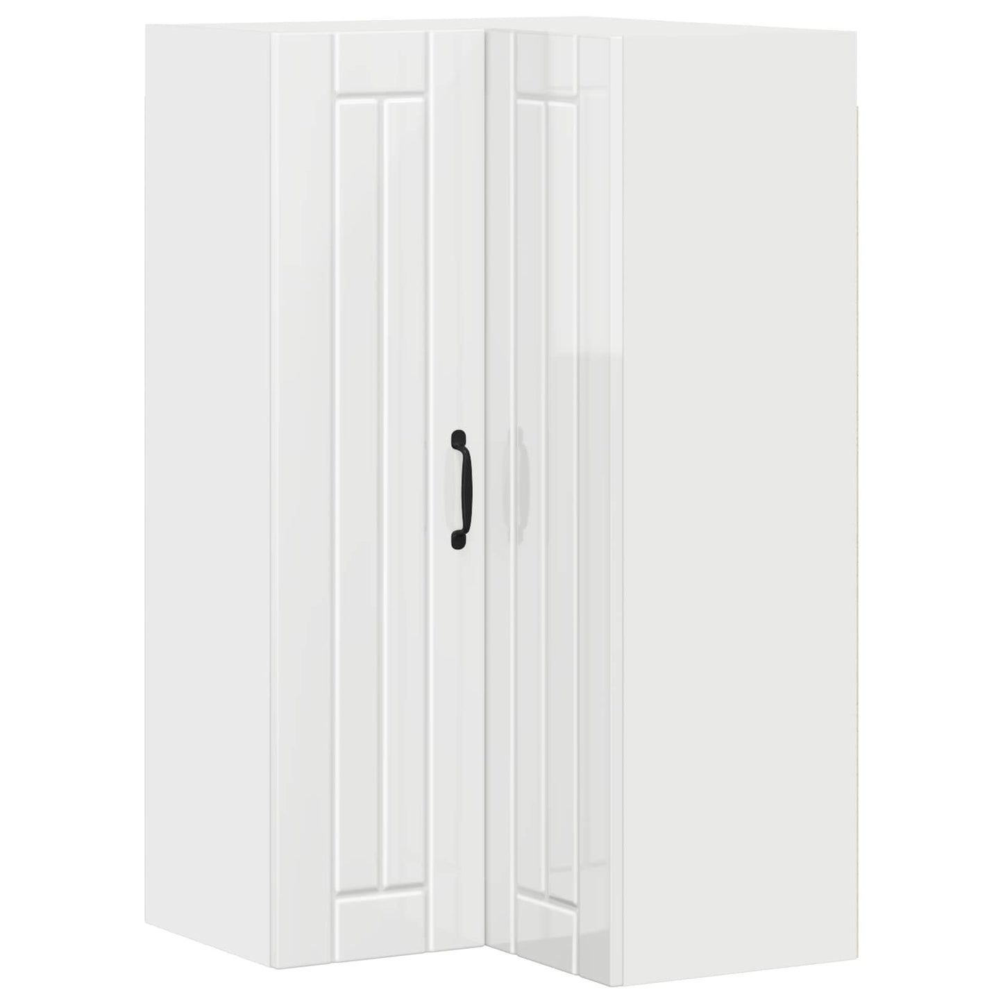 vidaXL Ντουλάπα Κουζίνας Υψηλής γυαλάδας λευκό 57 x 57 x 100 εκ.