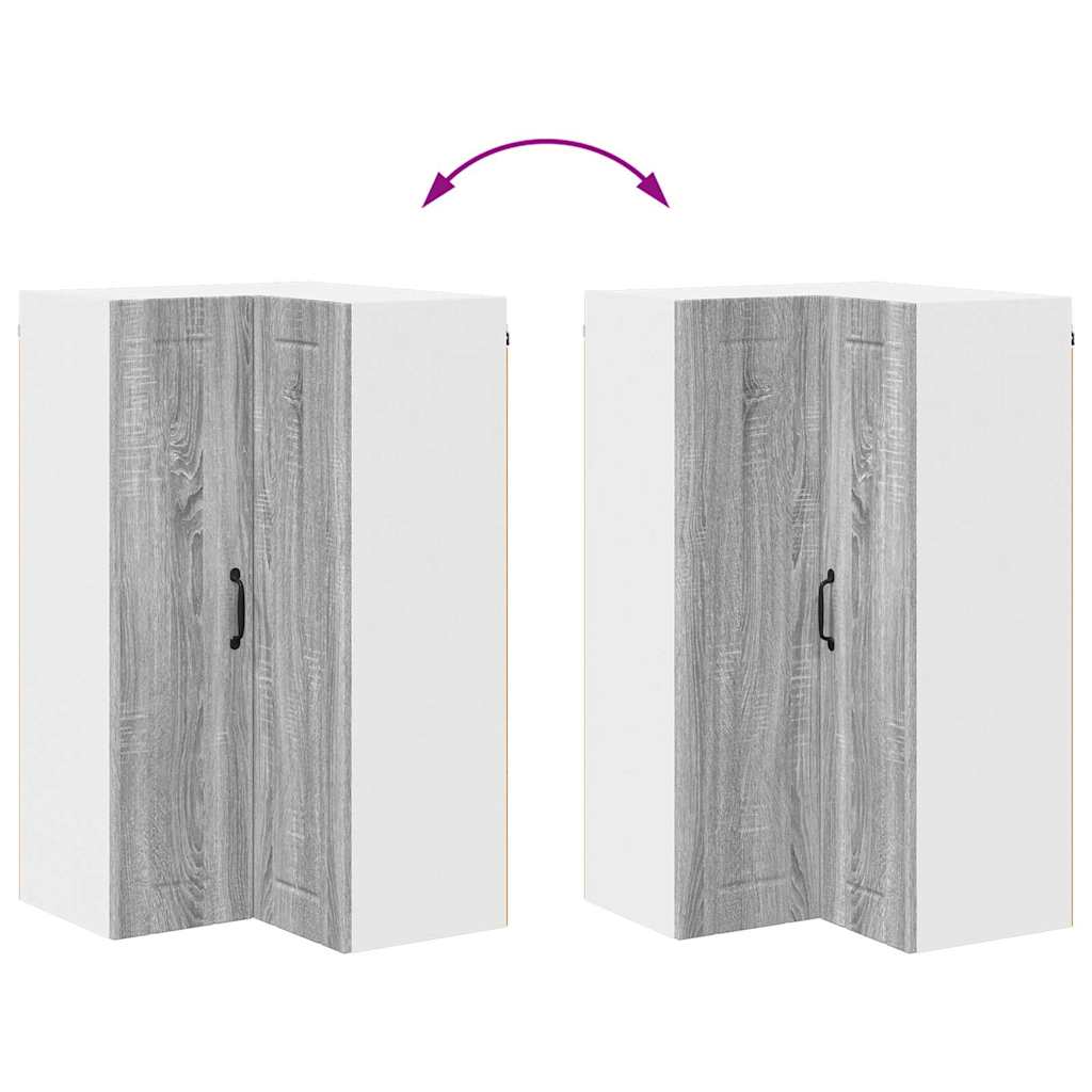 vidaXL Ντουλάπα Κουζίνας με ράφι Γκρίζο Σονομα 57 x 57 x 100 εκ.