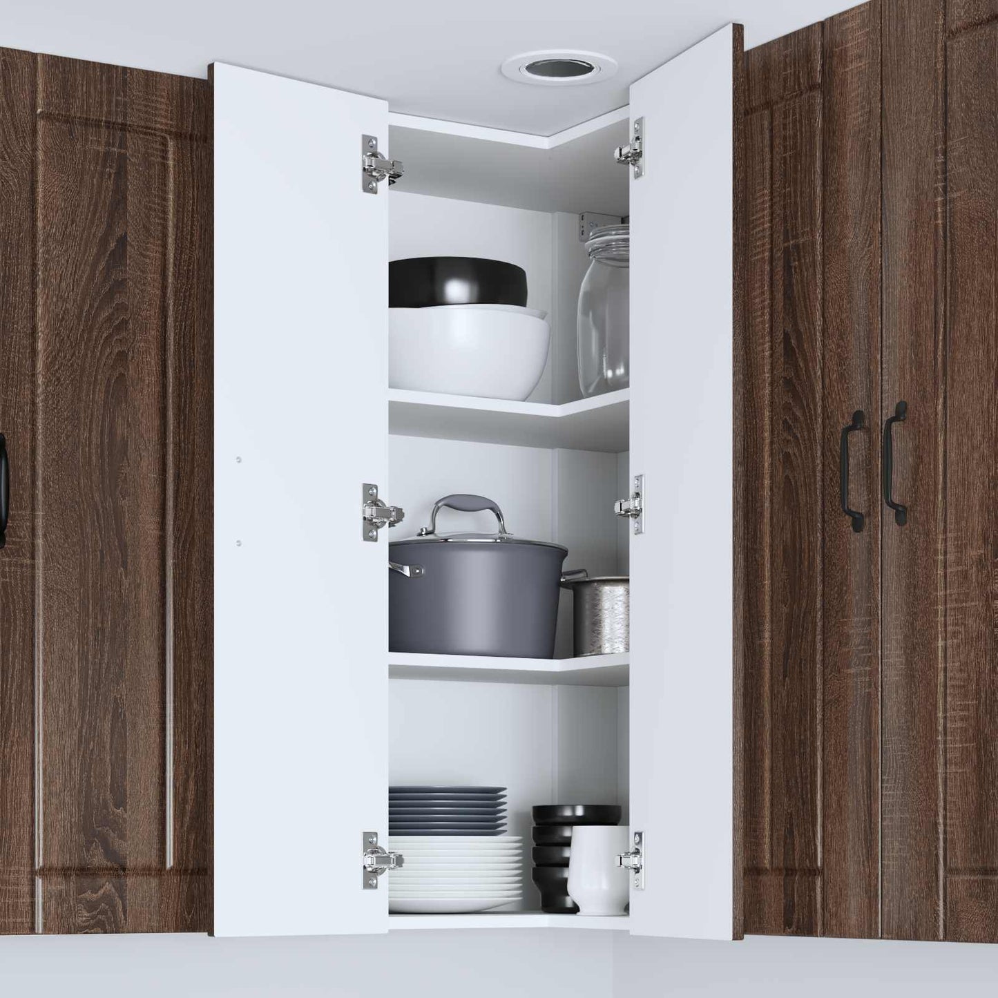 vidaXL Ντουλάπα Κουζίνας Καφέ δρυς 57 x 57 x 100 εκ.