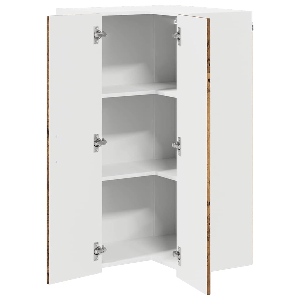 vidaXL Ντουλάπα Κουζίνας με ράφι Παλιό Ξύλο 57 x 57 x 100 εκ.