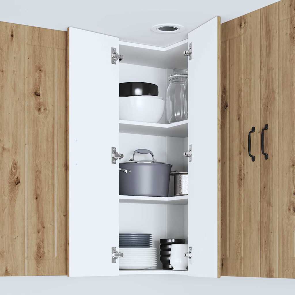 vidaXL Ντουλάπα Κουζίνας με ράφι Artisan Oak 57 x 57 x 100 εκ.