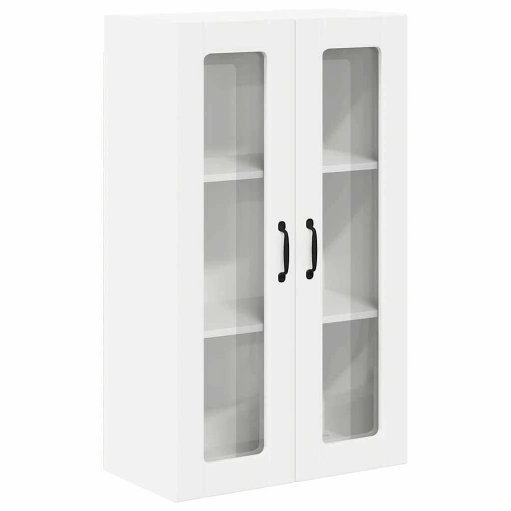 vidaXL Κρεμαστό ντουλάπι κουζίνας με ράφι Λευκό 60 x 31 x 100 εκ.