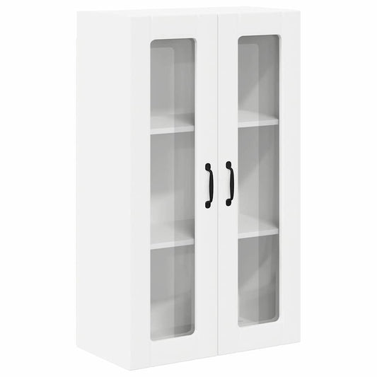 vidaXL Κρεμαστό ντουλάπι κουζίνας με ράφι Λευκό 60 x 31 x 100 εκ.