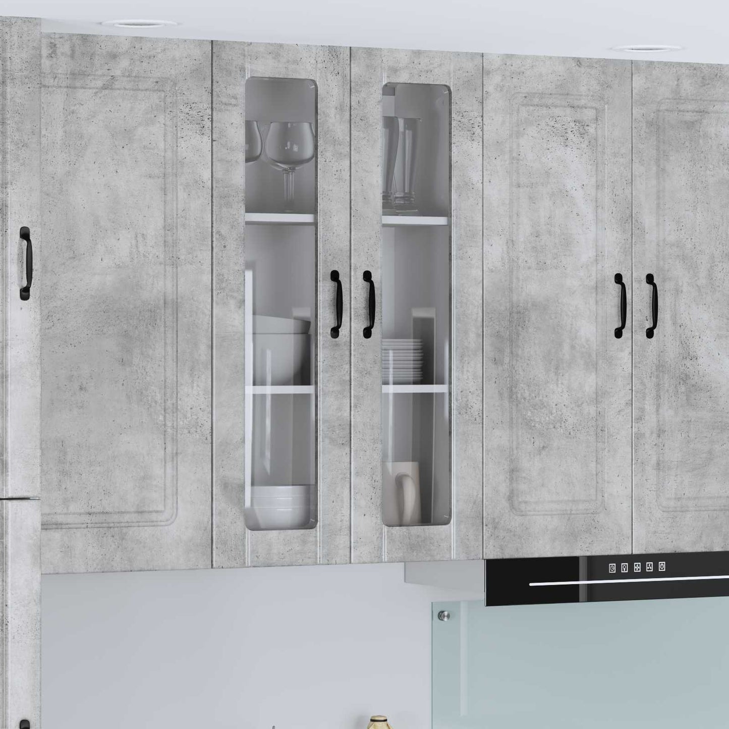 vidaXL Ραφιέρα τοίχου LUCCA Γκρι Σκυροδέματος 60 x 31 x 100 εκ.
