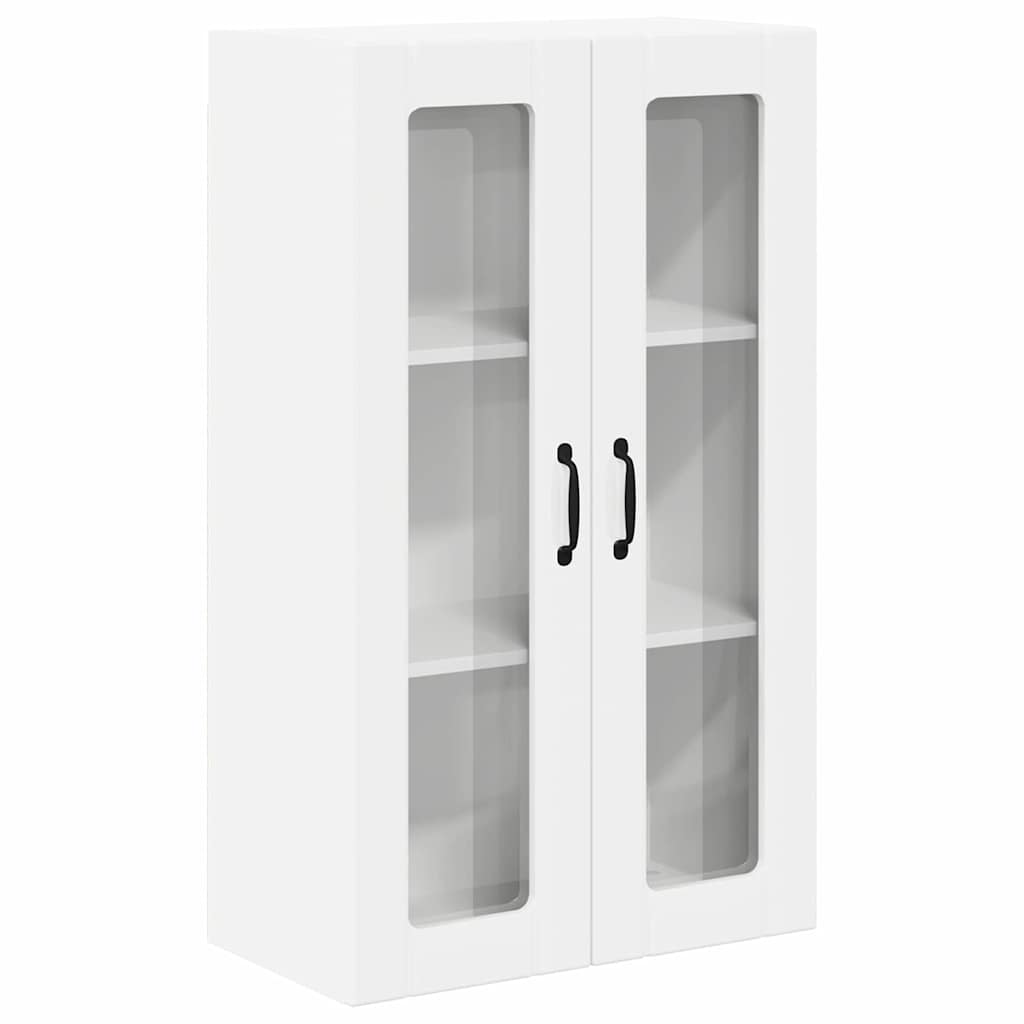 vidaXL Κρεμαστό ντουλάπι κουζίνας Γυαλιστερό λευκό 60 x 31 x 100 εκ.
