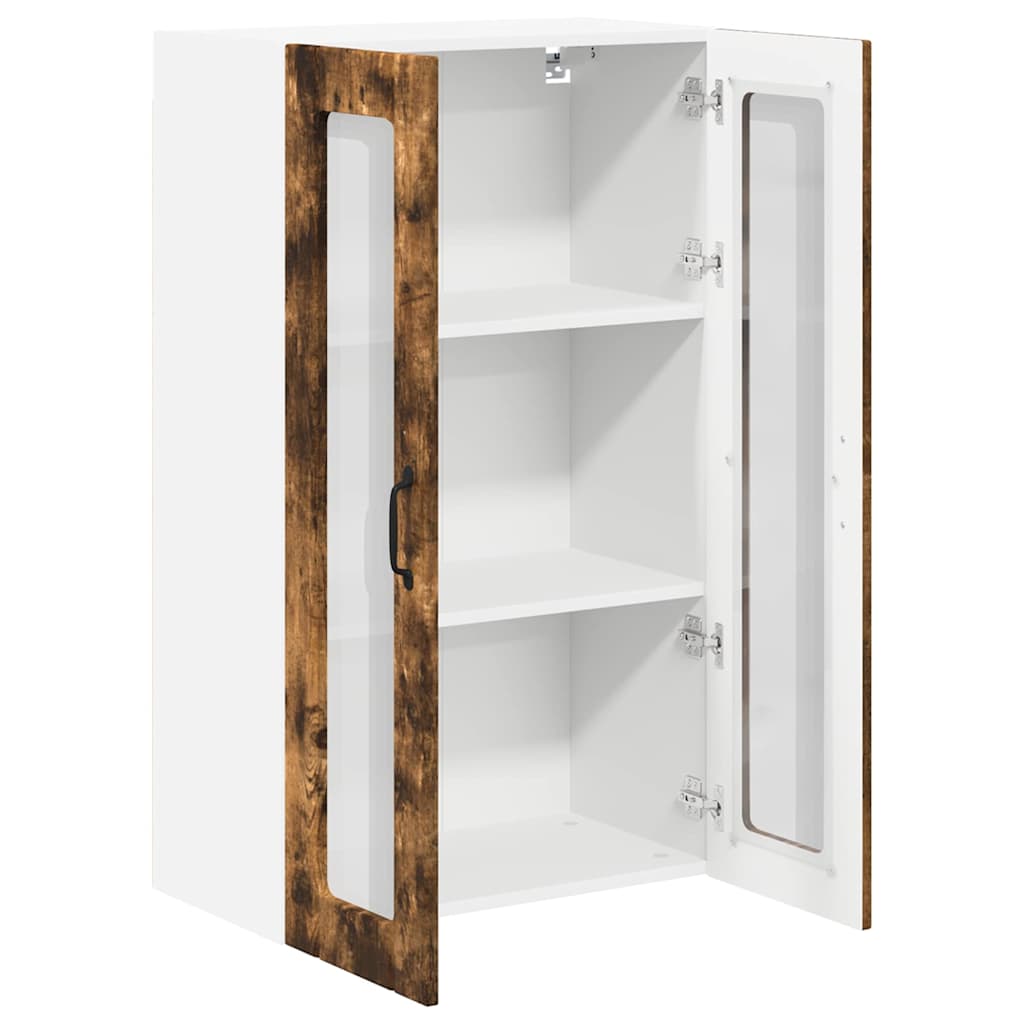 vidaXL Κρεμαστό ντουλάπι κουζίνας Καπνιστή δρυς 60 x 31 x 100 εκ.