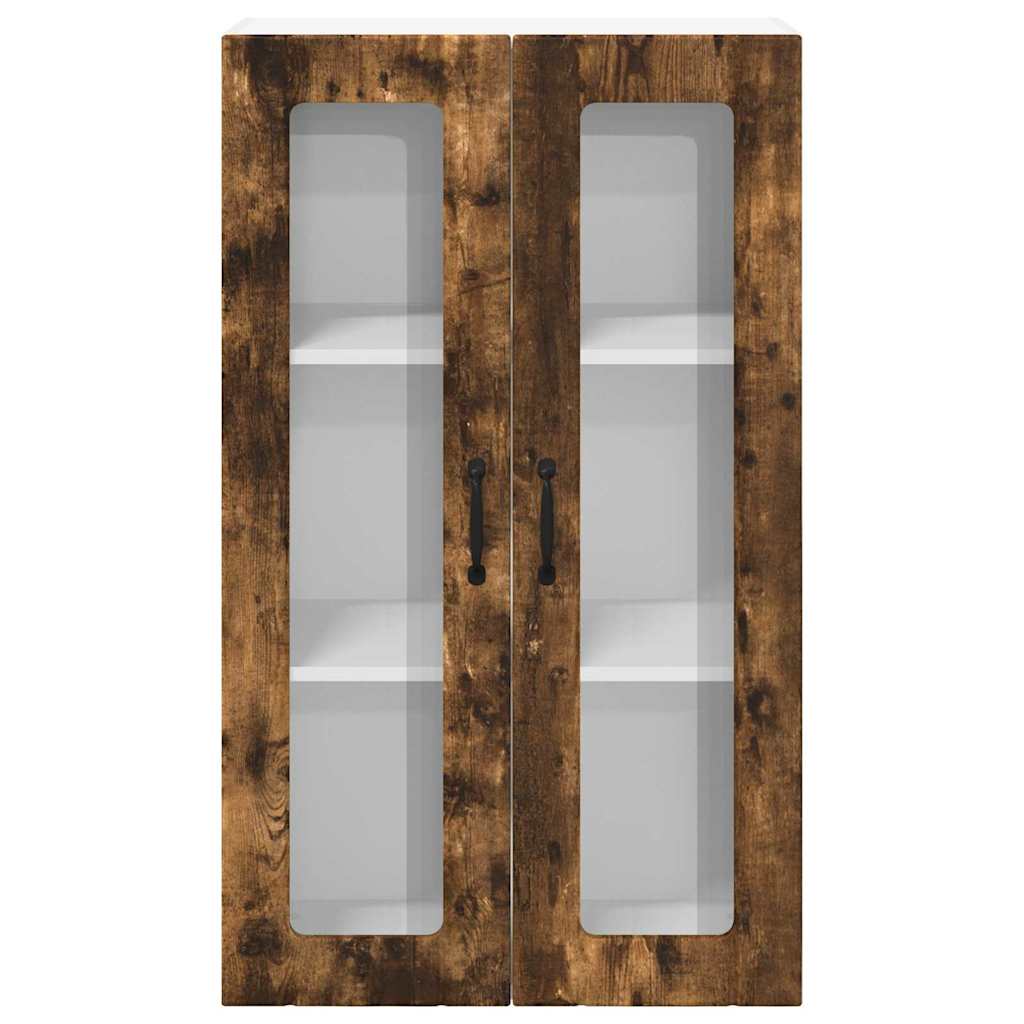 vidaXL Κρεμαστό ντουλάπι κουζίνας Καπνιστή δρυς 60 x 31 x 100 εκ.