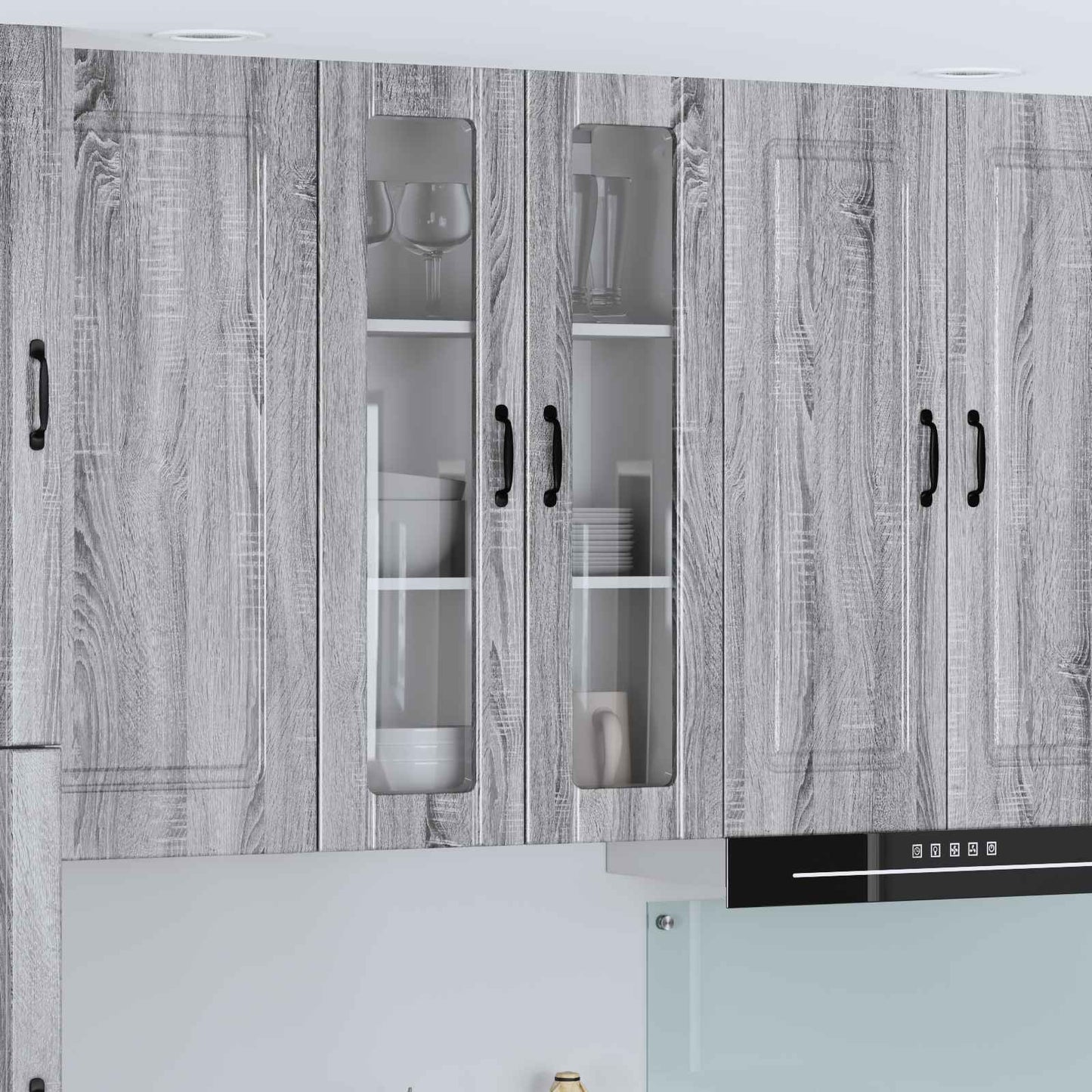 vidaXL Ραφιέρα τοίχου LUCCA Γκρι Sonoma 60 x 31 x 100 εκ.