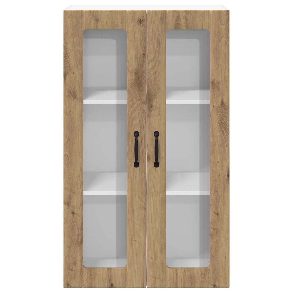 vidaXL Κρεμαστό ντουλάπι κουζίνας artisan δρυς 60 x 31 x 100 εκ.