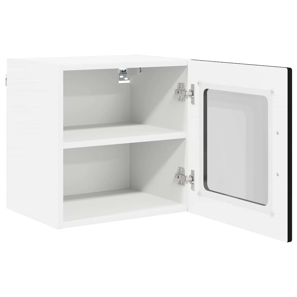 vidaXL Κρεμαστό ντουλάπι κουζίνας με ράφι 2 pcs Μαύρο 40 x 31 x 40 εκ.