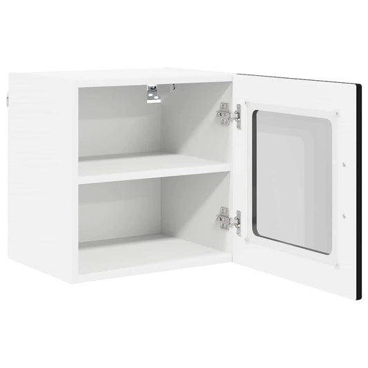 vidaXL Ντουλάπα Κουζίνας με ράφι με πόρτα 2 pcs Μαύρο 40 x 31 x 40 εκ.