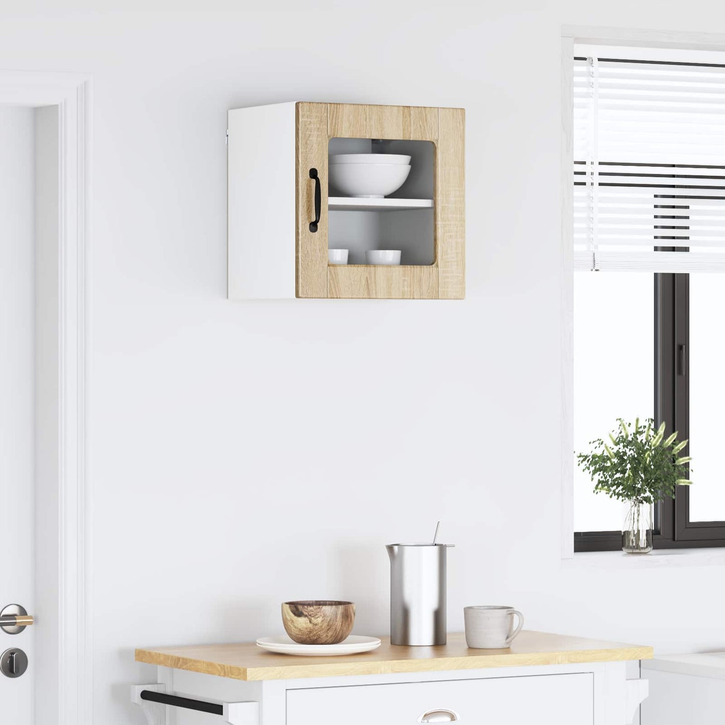 vidaXL Ραφιέρα τοίχου PORTO Δρύς Sonoma 40 x 31 x 40 εκ.