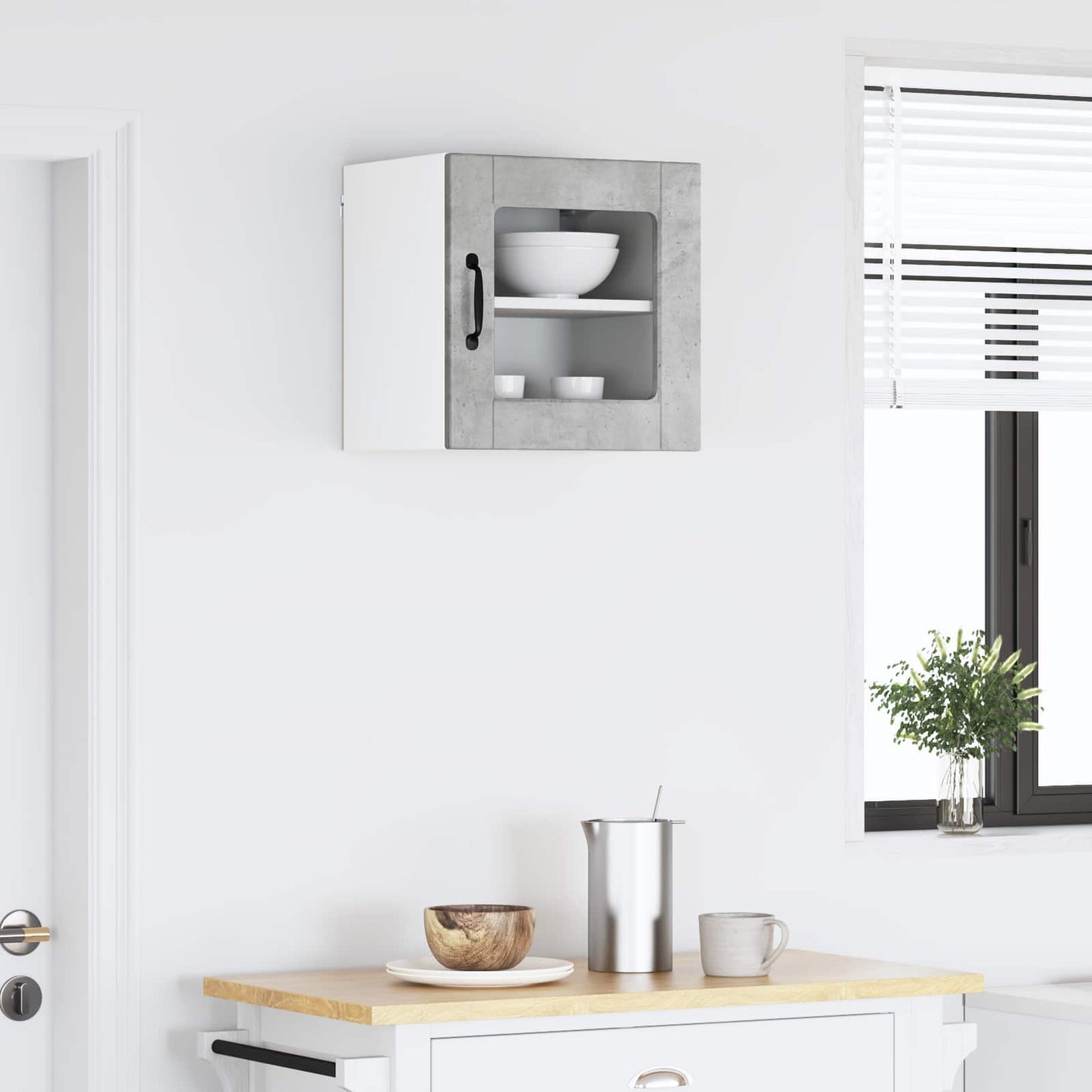 vidaXL Ραφιέρα τοίχου Σκυρόδεμα Γκρι 40 x 31 x 40 εκ.