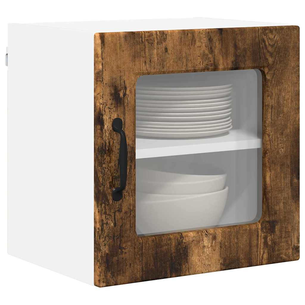 vidaXL Κρεμαστό ντουλάπι κουζίνας Καπνιστό Δρύς 40 x 31 x 40 εκ.