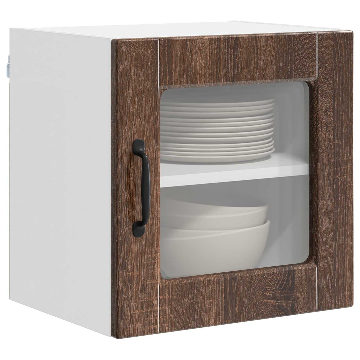 vidaXL Ραφιέρα τοίχου 2 pcs Καφέ δρυς 40 x 31 x 40 εκ.