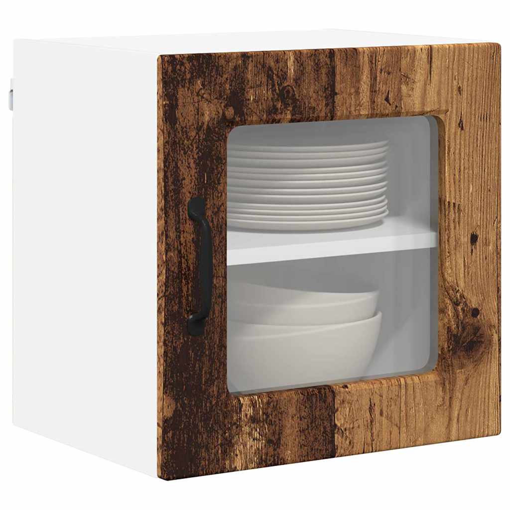 vidaXL Κρεμαστό ντουλάπι κουζίνας 2 pcs Παλιό Ξύλο 40 x 31 x 40 εκ.