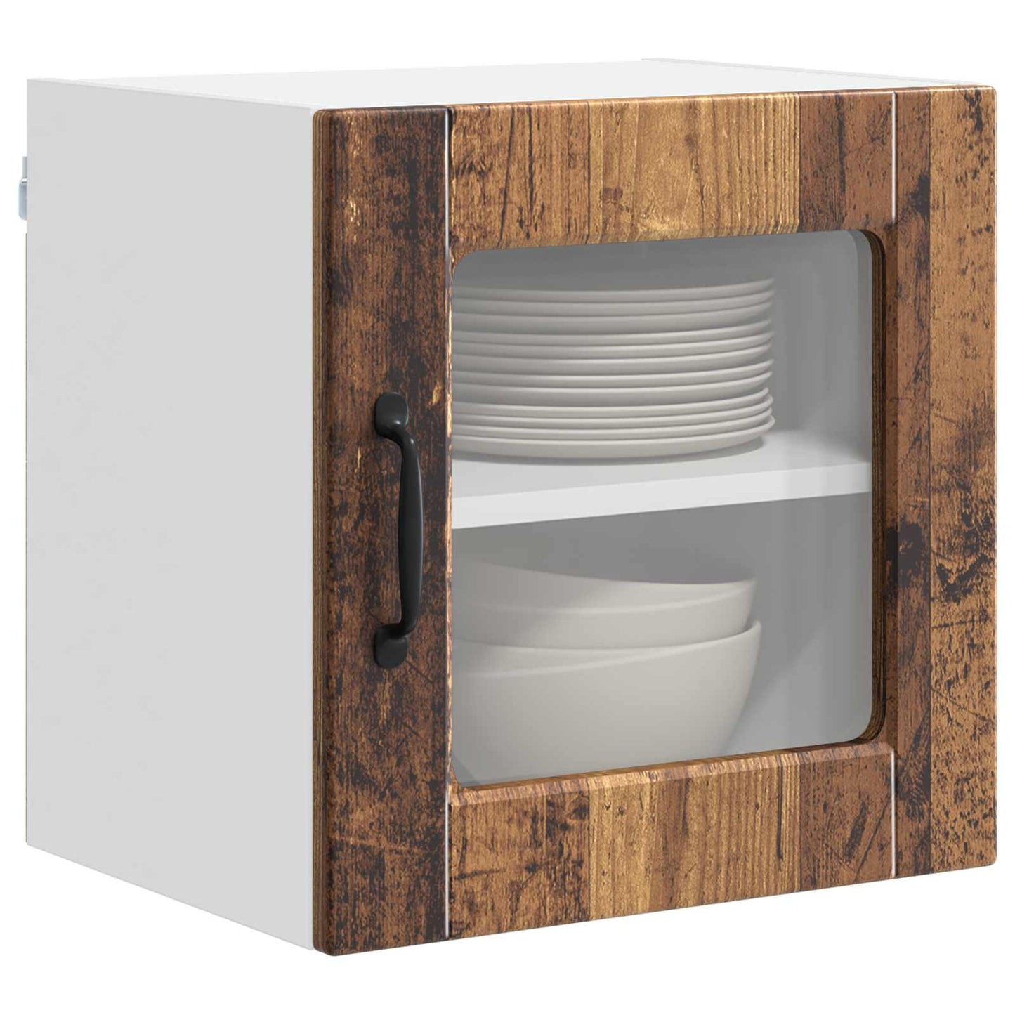 vidaXL Ραφιέρα τοίχου 2 pcs Παλιό ξύλο 40 x 31 x 40 εκ.