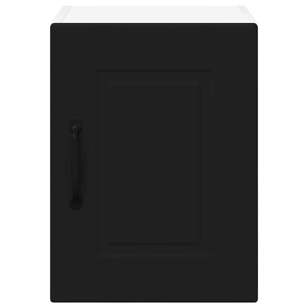 vidaXL Κρεμαστό ντουλάπι κουζίνας με ράφι 2 pcs Μαύρο 30 x 31 x 40 εκ.